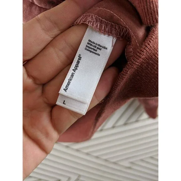 American Apparel Women's Zip Up Jacket Orange Size Large READ - Picture 6 of 8